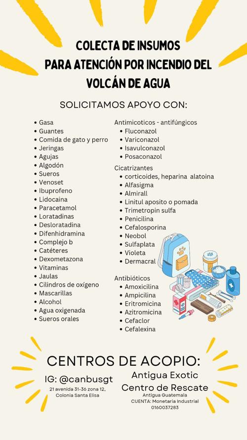 Incendio, volcán de Agua, aire