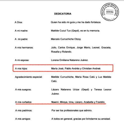 Rafael Curruchiche, Cristian Andreé Natareno Juárez, TSE, Blanca Alfaro, guatemala