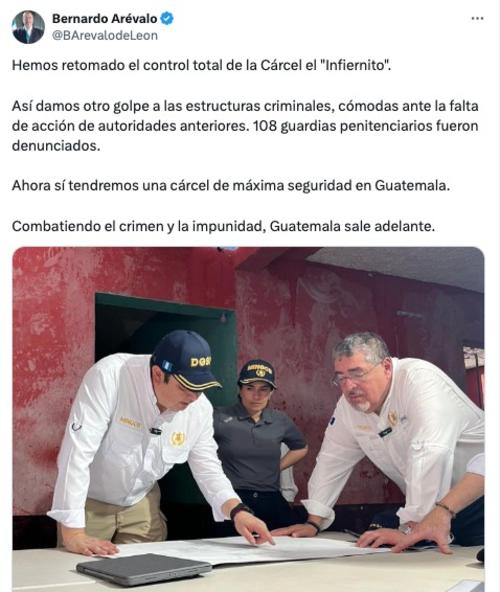 El Infiernito, Sistema Penitenciario, Bernardo Arévalo