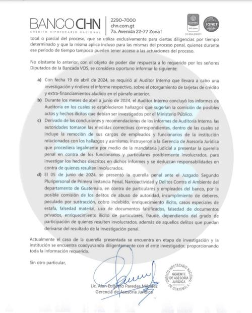 informe chn, chn, manuel baldizón, desfalco, byron ureta, leonel maldonado, lider, financiamiento ilícito, guatemala