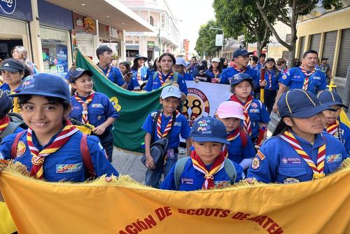 Los scouts reafirmaron su compromiso con la hermandad y el servicio que caracteriza a tan noble institución. (Foto: Sandra Sebastián/Colaboradora)