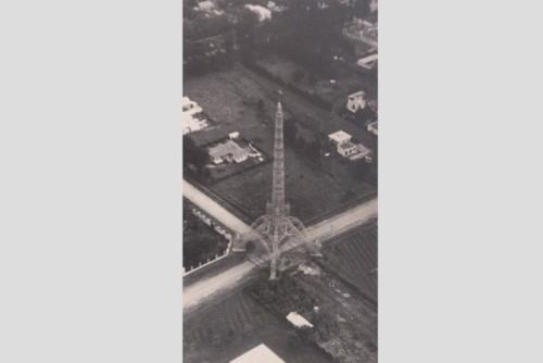 Fue colocada fue el cruce del Bulevard 15 de septiembre (actual 7 avenida prolongación sur), Calle Tívoli y Calle General Miguel García Granados. (Foto: Eddy Recinos/Colaborador)