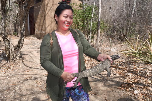 Delmi López, turista de la región, pudo contemplar una de las ejemplares. (Foto: Juan Carlos Aquino/Colaborador)