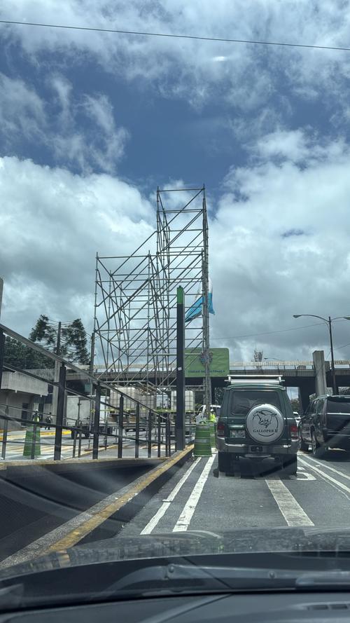 Así avanza el montaje en el área. (Foto: Municipalidad de Guatemala)