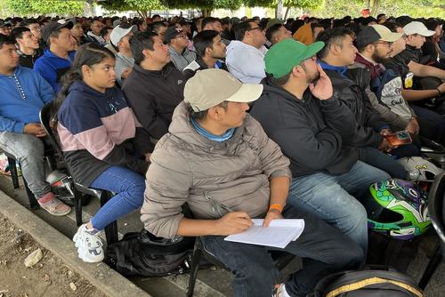 Cientos de motoristas han participado en las capacitaciones de Emetra. (Foto: Sandra Sebastián/Colaboradora)