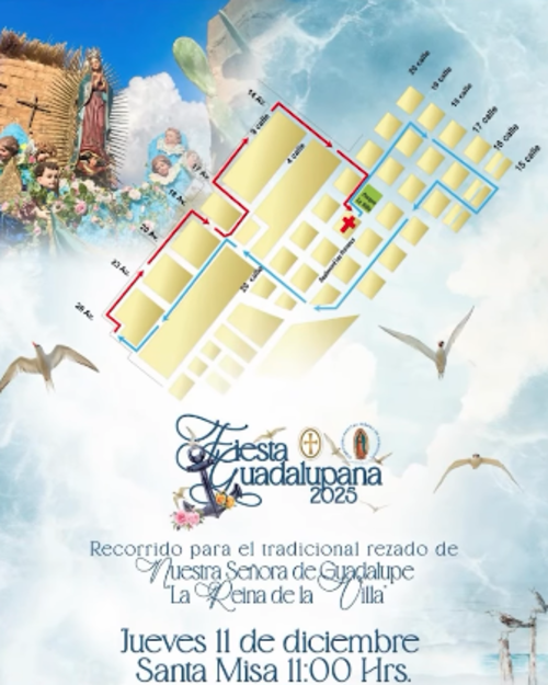 Recorrido que tomará la actividad procesional entre zona 10 y zona 14. (Foto: captura de video)