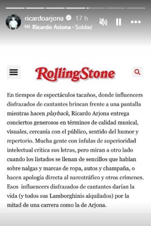 La crítica elogia su propuesta visual, musical y emocional. (Foto: Instagram)