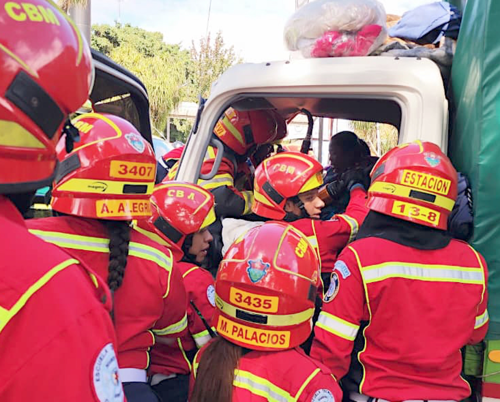 Afortunadamente no tuvieron que trasladar a ninguno a un centro asistencial (Foto: Rafael Zuñiga/ CBM)