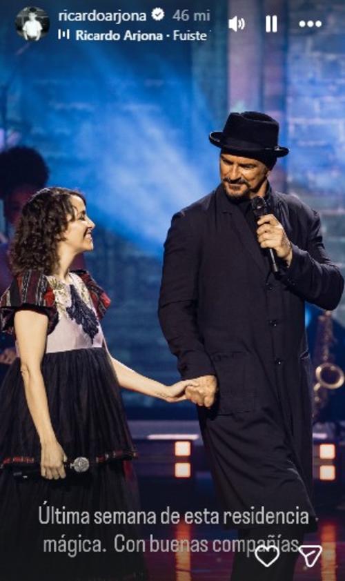 Arjona compartió el momento previo al cierre de su residencia. (Foto: Instagram)