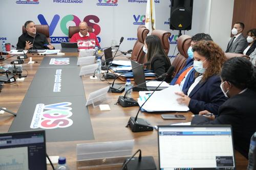 Imágenes de la citación con autoridades del INE y de la Diaco. (Foto: Wilder López/Soy502)