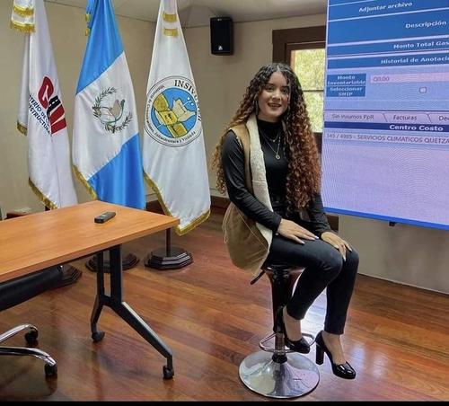 Astrid, cuando ocupaba el cargo de subdirectora ejecutiva en 2021 (Foto: redes sociales)