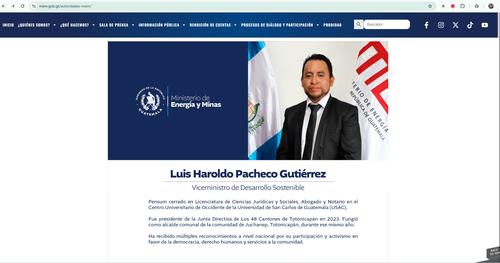 Luis Pacheco Viceministro, MEM Ministerio de Energía y Minas, Prisión provisional funcionario, 03