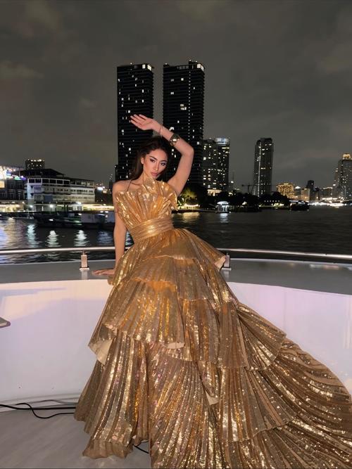 El dorado ha sido el toque personal de Paz durante su participación en Miss Universe. (Foto: Instagram)