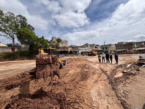 Pronto los vecinos tendrán una cancha deportiva renovada. (Foto: Cortesía Municipalidad de Guatemala)