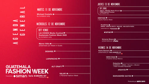 (Fotografía cortesía: Guatemala Fashion Week 2025)