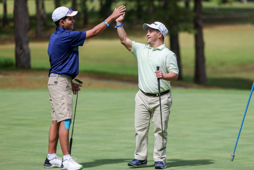 La algarabía y deportividad imperó en cada momento que se jugó este martes, durante el recorrido de los 9 hoyos de competencias. (FOTO: Saulo López – ASOGOLF)