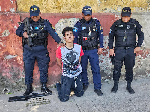 El detenido fue identificado como Daniel Antonio Cordero Salazar. (Foto: PNC)