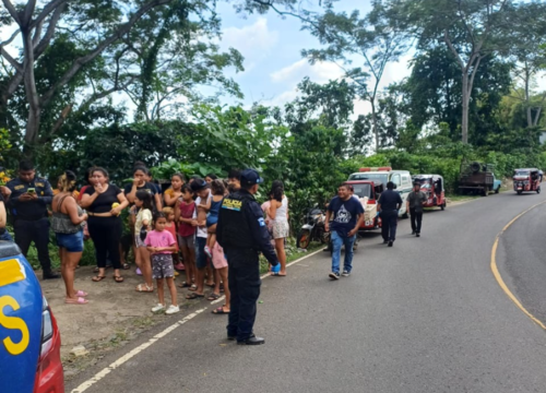 Elementos departamentales se adentraron caminando casi un Kilometro para recuperar el cuerpo (Foto: ASONBOMD)