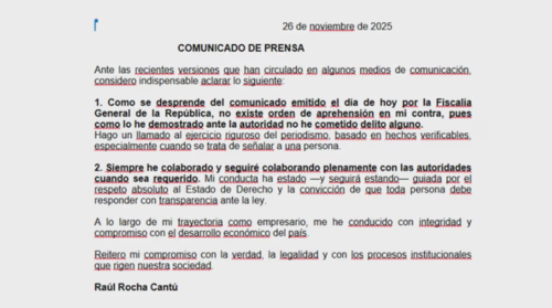 Declaraciones de Raúl Roche sobre la investigación que sostiene la Fiscalía General de México en su contra (Foto: Despierta América)