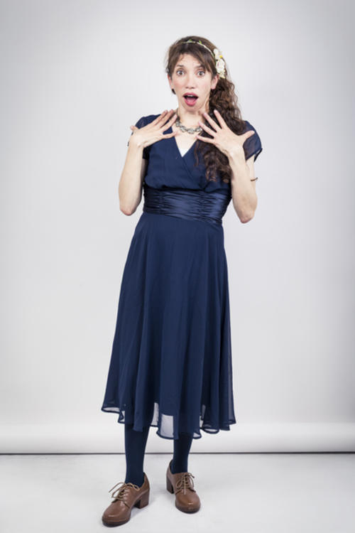 Sofía Ramírez, una de las que participa en la obra. (Foto: Eddy Recinos/Colaborador)