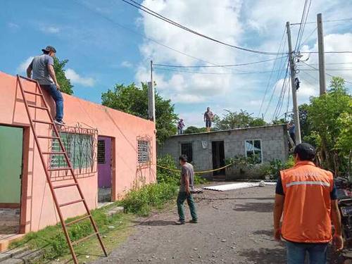 Masagua, Escuintla Instituciones del Sistema CONRED mantienen acciones de respuesta y mitigación luego de los daños ocasionados por las lluvias. (Foto: Surama Rodas/Nuestro Diario)