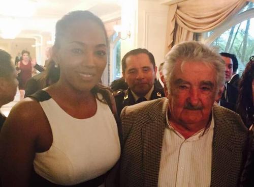 Su labor le permitió conocer a líderes como el recordado expresidente uruguayo José Mujica. (Foto: FB Marva Cecilia Weatherborn)