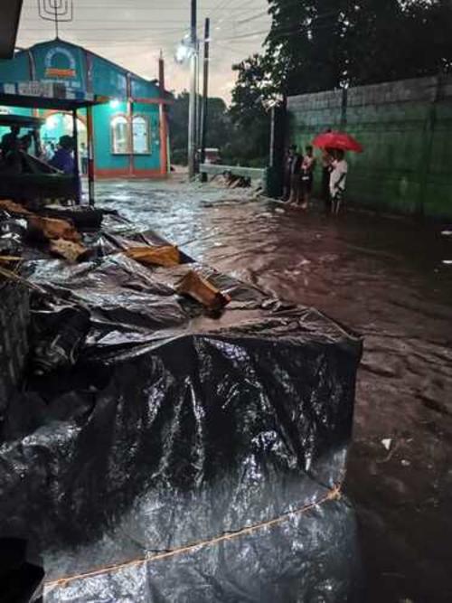 En San Sebastián, Retalhuleu se han registrado fuertes lluvias. (Foto: Conred)