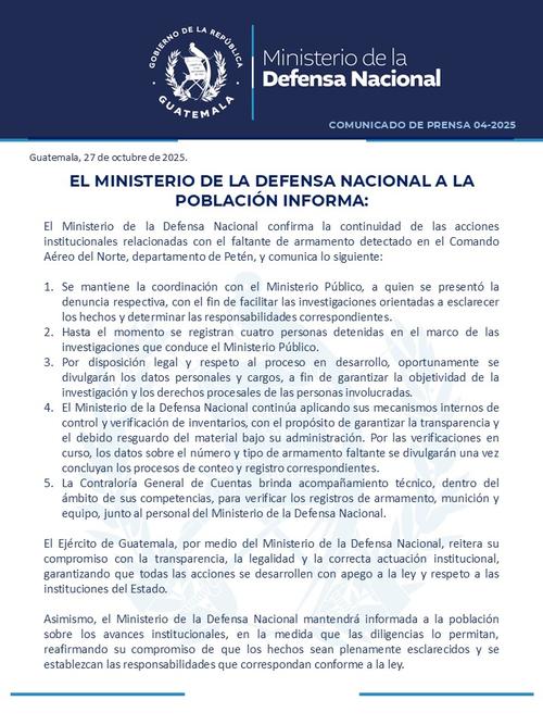 (Imagen: Ministerio de la Defensa Nacional)