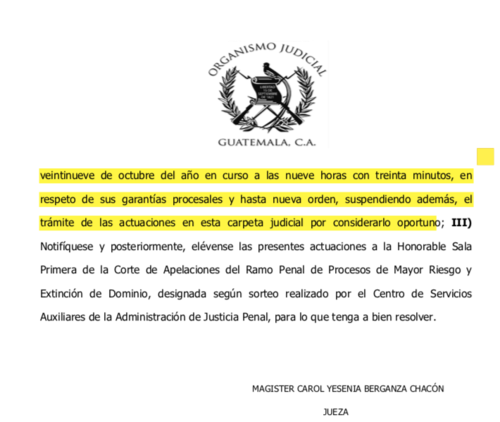 La audiencia de ofrecimiento de prueba quedó suspendida por la recusación planteada. (Foto: captura de pantalla)
