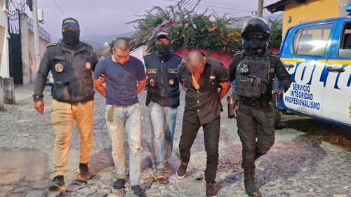 Léster Rancho y Kefry Rodas fueron capturados un día después del crimen. (Foto: PNC)