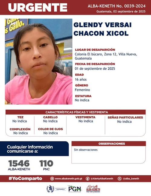 Datos como los que aparecen los boletines que se publican en las redes sociales, tendrían que contener las alertas telefónicas, según la ley. (Foto: Alerta Alba-Keneth)