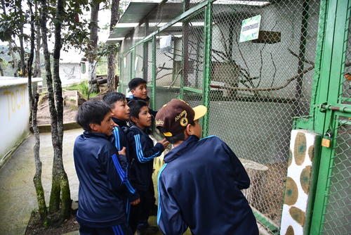 Estudiantes de diferentes establecimientos llegan al lugar. (Foto: Erick Colop/Colaborador)