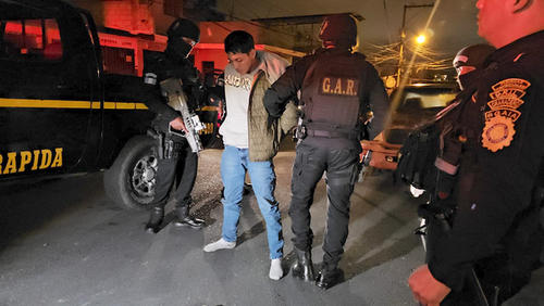 Anderson fue detenido en la 6a calle y 3a avenida de la colonia el Incienso, zona 3. (Foto: Jorge Sente/Nuestro Diario)