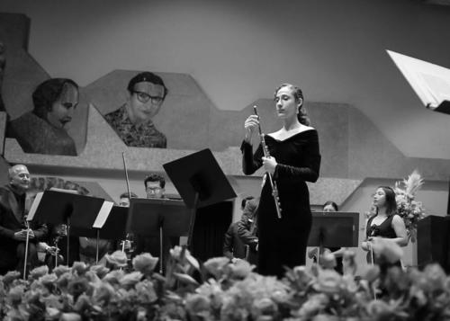 El sonido de la flauta traversa la conquistó mientras recorría los pasillos del Conservatorio Nacional siendo una adolescente. (Foto: cortesía Gabriela Orantes)