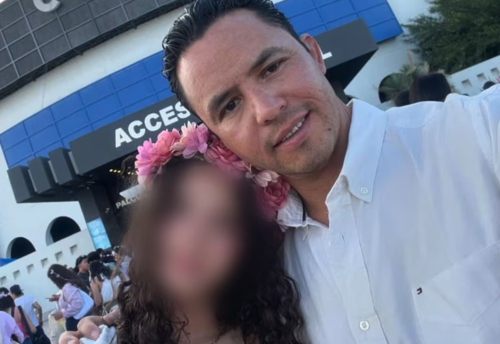 Paloma Nicole Arellano junto a su padre, Carlos Arellano. (Foto: redes sociales)