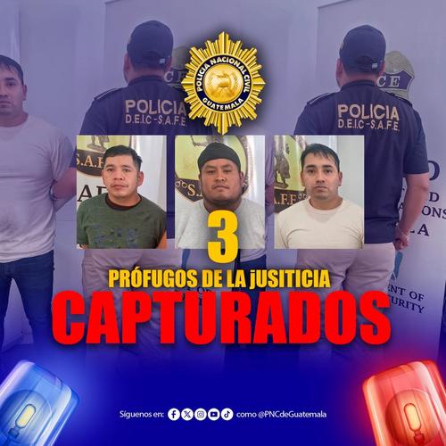 Los apresados fueron deportados de Estados Unidos. (Foto: PNC)