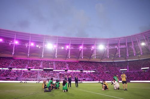 Bajo las luces rosadas, el Inter Miami y el Austin FC ofrecieron un partidazo. (Foto: AFP)