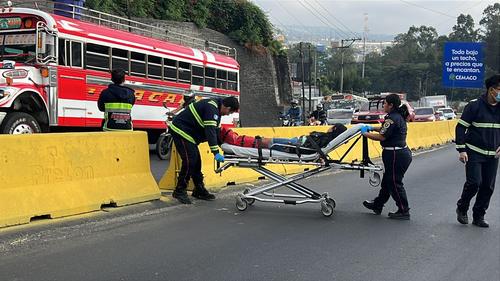 Varias personas fueron trasladadas debido a sus golpes. (Foto: PMT Villa Nueva)