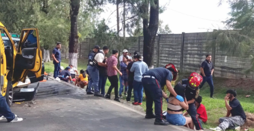 Al menos seis personas resultaron heridas tras el accidente. (Foto: Asonbomd)