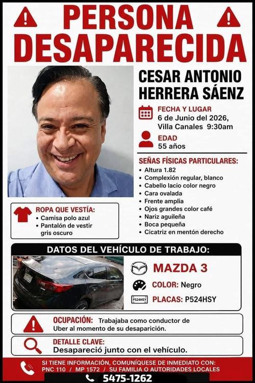 Esta imagen circuló en redes luego de la desaparición del conductor. (Foto: Redes Sociales)
