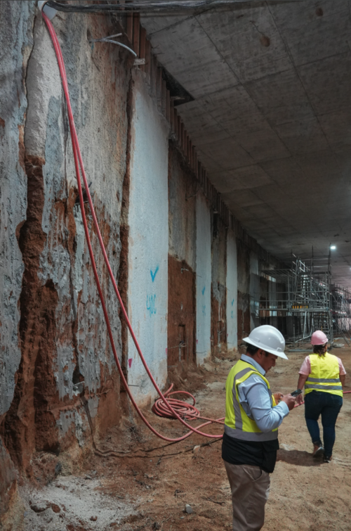 Las paredes serán reforzadas para que soporten el peso en el túnel. (Foto: Wilder López/Soy502)