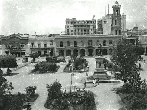 Panorama del Parque Colón en 1920. (Foto: Leonardo Matos)