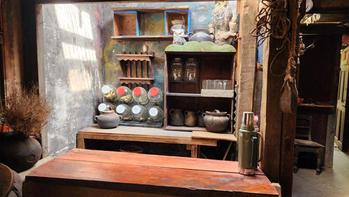 El espacio donde se prepara el café es parte de una cocina que tiene mas de 120 años. (Foto: José García)