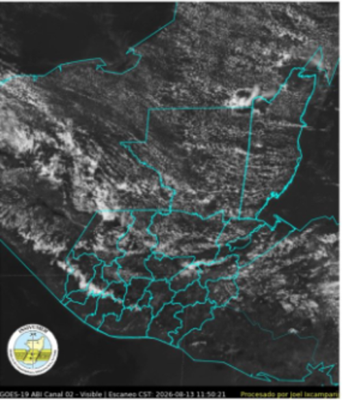 Mapa satelital de Guatemala. (Foto: Insivumeh)