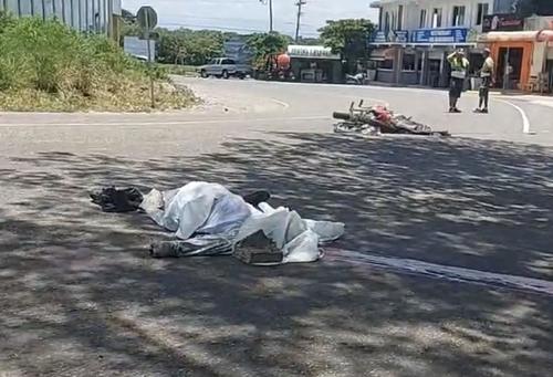 Los dos primos fueron arrollados por un vehículo de transporte pesado. (Foto: Élfego Escobar/Colaborador)