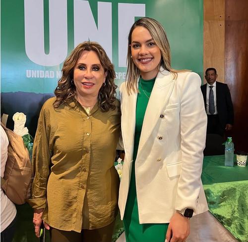 Se postuló en las elecciones generales de 2023 ocupando la segunda casilla de la planilla de la UNE en su distrito. (Foto: Ivanna Bonilla/Instagram)