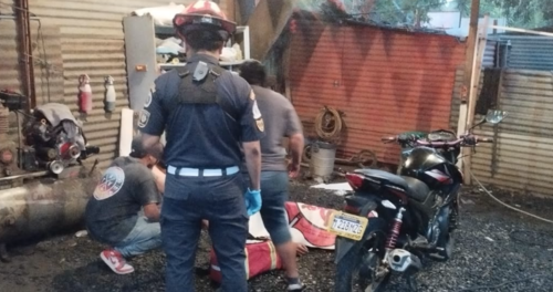 El ataque se produjo dentro de un Car Wash en la zona 10 de Mixco. (Foto: Asonbomd)