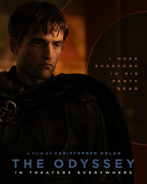 Robert Pattinson es Antinous, uno de los pretendientes de Penélope y el antagonista de la película. (Fuente: redes sociales / Universal Pictures)