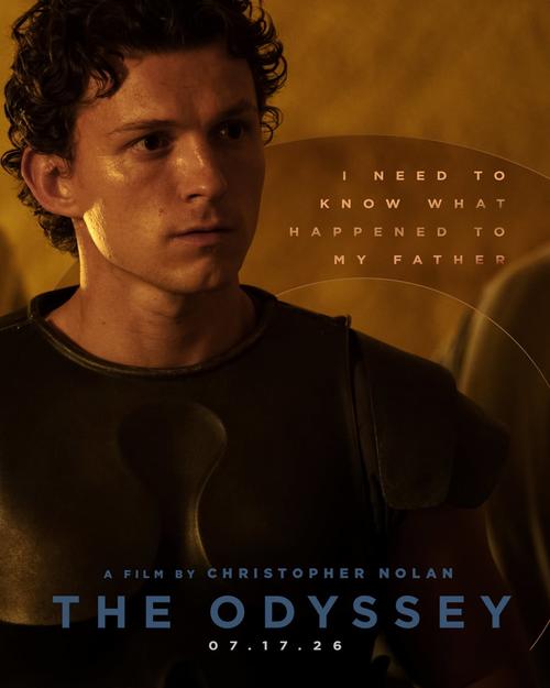 Tom Holland participa por primera vez en una producción de Cristopher Nolan como Telémaco, el hijo de Odiseo. (Fuente: redes sociales / Universal Pictures)