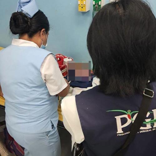 El menor fue llevado a un centro asistencial. (Foto: PGN)